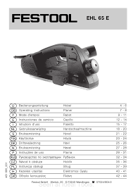 Festool Ehl 65 User Manual Manualzz
