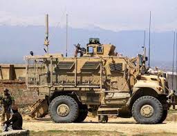 Navistar Defense Maxxpro Mrap Vehicle With Rocket Propelled Grenade Rpg Nets At Work Supporting The White Pl Army Vehicles Military Vehicles Stealth Aircraft