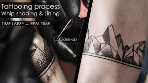 Shading techniques for a color tattoo. Tattooing Process Techniques Whip Shading Lining Time Lapse Amp Real Time Hd Learn To Tattoo Tattoo Videos Tattoo Techniques