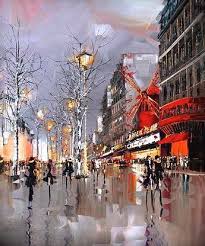 Urban Landscape Abstract Painting Large Scale Urban Abstract Painting Canvas Painting Primitive City Art Painting Acrylic Oil Painting Art City Art Art Painting