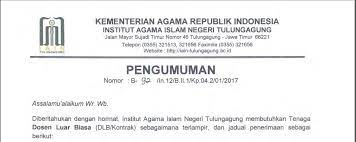 Diklat hmj komunikasi dan penyiaran islam. Cek Yuk Lowongan Dosen Iain Tulungagung 2017 Terbaru Harian Guru