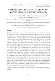 Confidentiality applies to all information that a client or colleague tells you verbally or gives you in writing. Parental Involvement In Education Among Urban Families In Malaysia Jati Journal Of Southeast Asian Studies