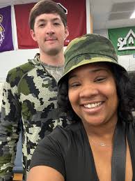 A fun camo/safari day for Lisa's birthday today! Happy Birthday Lisa!! We  love you and are so thankful for you! 🎉🥳🎂