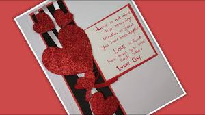 This thank you card is one of my favorites: Love Greeting Cards Handmade Cards For Boyfriend Diy How To Make Love Card For Valentines Day