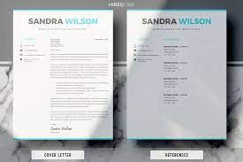 Use complete street title and address. 1 2 3 Page Resume Template Matching Cover Letter References By Hiredds Thehungryjpeg Com