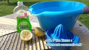 Laver La Grille Avec De L Eau Du Citron Et Du Produit Vaisselle Barbecue Nettoyant Nettoyer Lave Vaisselle