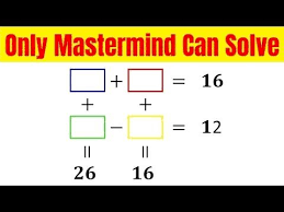 Only Mastermind Can Solve Maths Puzzle With Answers Youtube Maths Puzzles Math Answers Algebra Problems