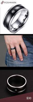 Hp Men Stainless Steel Titanium Wedding Ring Mens Accessories Jewelry Titanium Wedding Rings Rings For Men