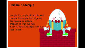 Written by men versus poems written by women). Hompie Kedompie Kinderrympies In Afrikaans Youtube