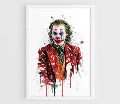 Hd Canvas Print Art Painting Wall 2019 Movie Poster Joaquin Phoenix Joker Art Print New Joker Arthur Fleck Batman Wall Art Film Print Poster No Stretch No Batman Wall Art