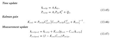 Kalman Filter With Time Varying Noise Signal Processing Stack Exchange