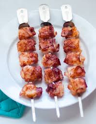 Light and tasty blackened creole seasoned shrimp on crisp and juicy cucumber slices with cool and creamy avocado and flavour packed cold appetizers. Bacon Wrapped Shrimp Skewers Recipe Northern Yum