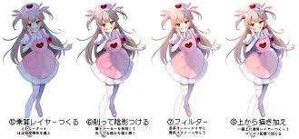塗り 参考 おしゃれまとめの人気アイデア pinterest sea on cl 影 イラスト 勉強 イラスト デジタル画