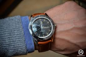 The Omega Seamaster 300 Master Co Axial Chronometer Now On Leather Strap Live Pics Specs Price Monochrome Watches