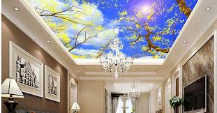 16 model plafon ruang tamu terbaru 2020. Wallpaper Awan Untuk Plafon Nirwana Deco Jogja
