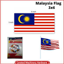 Corated Standard Size Malaysia Flag Bendera Malaysia 3 X 6 Shopee Malaysia