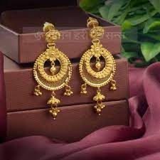 A nice pair of gold stud earrings go with everything from jeans to your favourite little black dress. Traditional Gold Earrings Design Buy Earrings Online