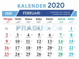 Kalender Februari 2020 Nasional Dan Jawa Prabu Blog Februari Kalender Blog