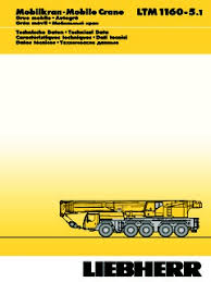 Liebherr Ltm 1160 5 1 Specifications Cranemarket