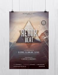 Remix Beat Is A Free Psd Flyer Template To Download This Psd File Is With Alternative Colors And Free Flyer Templates Free Psd Flyer Templates Flyer Template
