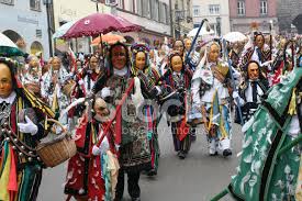 It is most likely that they descended from drover dogs indigenous to ancient rome, brought here to guard supplies and cattle used to feed the conquering legions. Traditional Carnival Parade In Rottweil Germany Stock Photos Freeimages Com