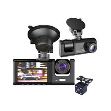 Cámara Para Automóvil Wifi 3 En 1 HD 1080P Con Cámara Trasera - Portátil  Shop