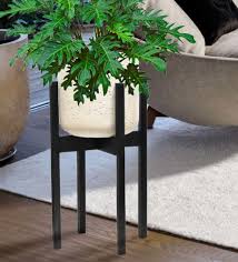 $6.00 coupon applied at checkout save $6.00 with coupon. Buy White Metal Mid Century Planter Stand Set Of 2 By Trustbasket Online Planter Stands Pots Planters Home Decor Pepperfry Product