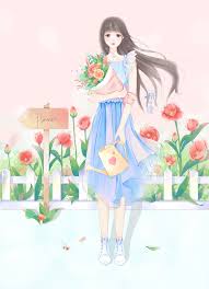 少女 梧叶悠悠 插画师作品 涂鸦王国gracg com digital art anime girly art cute cartoon girl