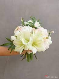 Blush And Pale Green Bridal Bouquet Flower Muse Blog Bridal Bouquet Flowers Flower Bouquet Wedding Wedding Flowers Summer
