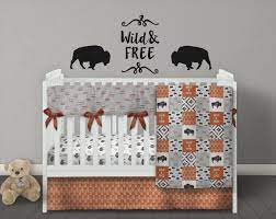 Buffalo Crib Bedding Boy Crib Bedding Set Rustic Baby Boy Etsy Baby Boy Blankets Crib Bedding Boy Boys Crib