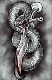 Love roses, knife, and snakes? How To Draw A Snake And Dagger Tattoo Step By Step Drawing Guide By Dawn Dragoart Com