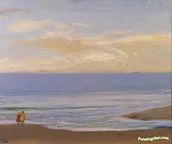 Art clip art beach clip scene beach scene beach art scene art scene clip beach clip background sea element symbol decoration summer classic vector background scenery cartoon coconut colorful. Beach Scene Artwork By Sir John Lavery Oil Painting Art Prints On Canvas For Sale Paintingstar Com Art Online Store