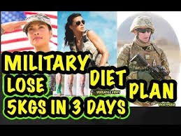 Military Diet Plan Lose 5 Kgs In 3 Days Youtube