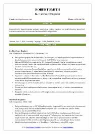 hardware engineer resume samples