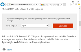 Installing Sql Server 2017 Express