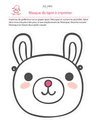 Masque De Lapin Masque A Imprimer Masque Deguisement A Fabriquer