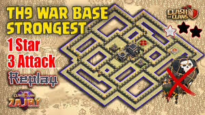 In many base layouts, links are not yet. New Anti All Combo Th9 War Base Strongest 3 Proof Clash Of Clans Youtube