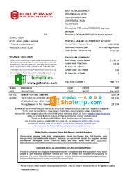Main street, not wall street. Malaysia Public Bank Statement Easy To Fill Template In Excel And Pdf Format In 2021 Bank Statement Statement Template Statement