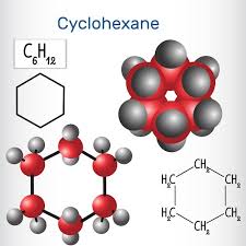 Premium Vector | Cyclohexane molecule ...