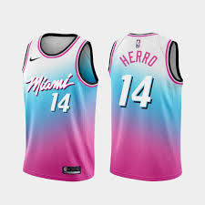 This is the most successful uniform campaign in the history of the nba, said michael mccullough. Miami Heat 2020 21 City Edition Vice Blue Pink Jersey Heat