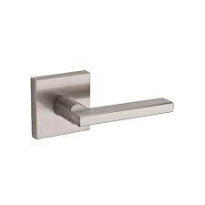 Kwikset Halifax Square Satin Nickel Passage Hall Closet Door Lever 154hfl Sqt 15 6al Rcs The Home Depot Door Levers Kwikset Halifax Kwikset Door