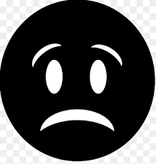 Black And White Sad Face Png Images Pngwing