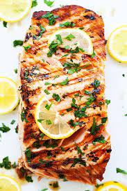 Cook salmon for 6 to 8 minutes per side, or until the fish flakes easily with a fork. Garlic Herb Grilled Salmon Grilled In 8 Minutes Rasa Malaysia