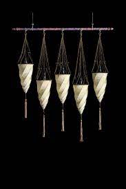 Iconic lighting and furniture made in britain, synonymous with unique design and artisanal craftsmanship. Cesendello Silk Lamp On A Rod Fortuny
