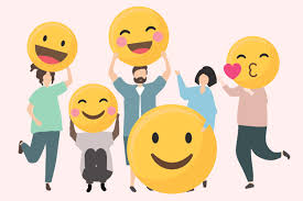 Personas Con Divertidos Y Felices Ilustraciones De Emojis Vector Gratis 🙃cara al revés 😊cara feliz con ojos sonrientes 😉cara guiñando el ojo 😂cara llorando de risa 😁cara radiante con ojos. personas con divertidos y felices ilustraciones de emojis vector gratis