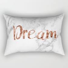 Rose Gold Dream On Marble Background Throw Pillow Cushion On Society6 Gold Room Decor Rose Gold Room Decor Gold Bedroom Decor