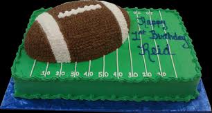 If you want to pump up your football so it won't be flat, try using almonds instead of a cookie. Ideas About Football Field Birthday Cakes For Boys
