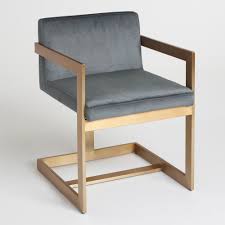 Charcoal And Gold Kiera Chair Gray Gold By World Market Furniture Living Room Chairs Affordable Dining Room Chairs