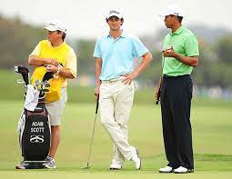Adam Scott Caddie Tony Navarro Tiger Woods 2008 U S Open Golf School Golf Lessons Famous Golfers