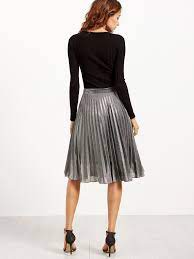 Size Available S M L Xl Xxl Length Cm S 65cm M 65cm L 65cm Xl 65cm Xxl 65cm Waist Size Cm S 64cm M 68 Metallic Pleated Skirt Pleated Skirt Midi Skirt